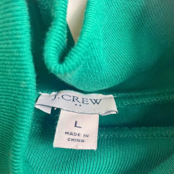 J. CREW Green Cowl Neck Button Pullover Sweatshirt – Cozy & Stylish - Picture 6 of 9